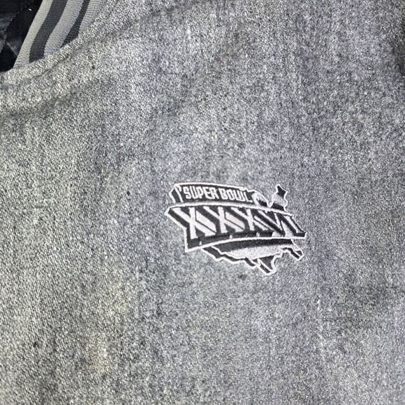 Vintage Reebok Superbowl XXXVI 36 2002 Wool Blend Varsity Letter Jacket Size XL - Picture 14 of 15